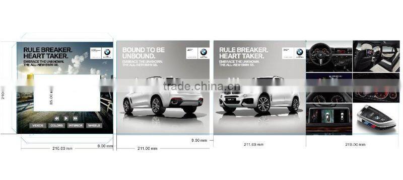 shenzhen factory wholesale 7 inch HD Digital advertising lcd video greeting card