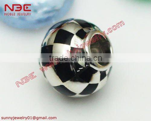 925 silver bead necklace with AAA zircon stone