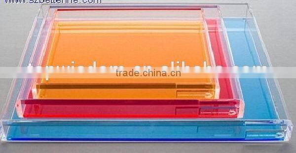 Fashionable latest paper and pens acrylic trays