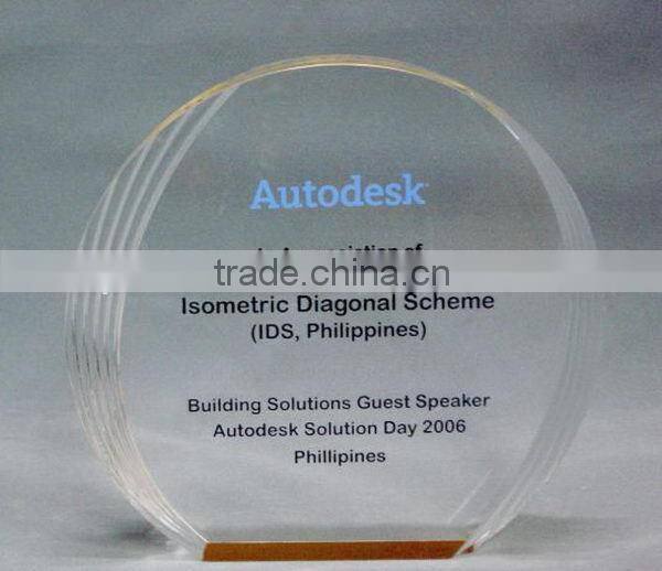 Bottom price Best-Selling crystal glass awards trophies