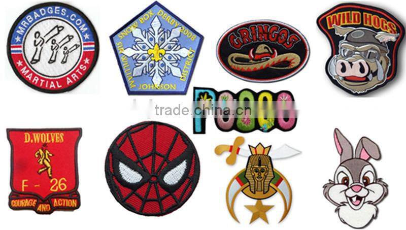 Custom sew-on embroidery label for clothing