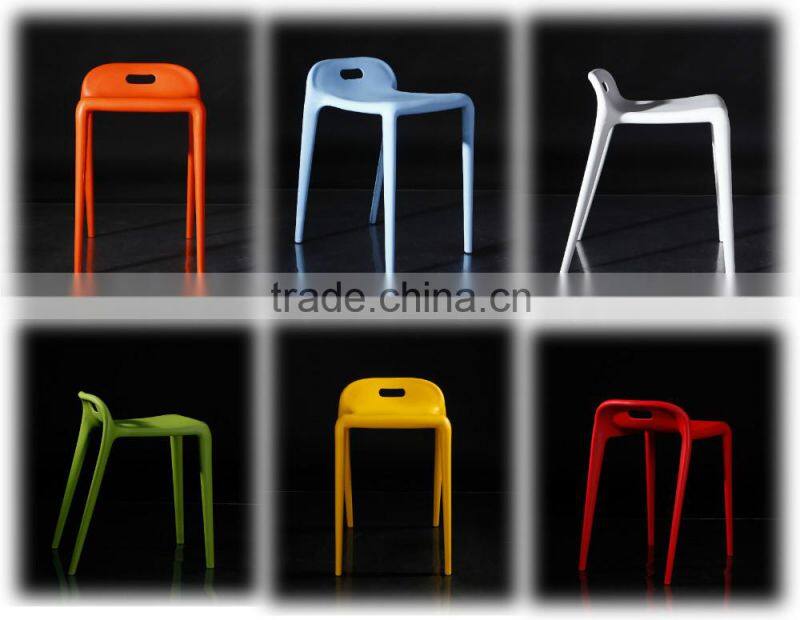 Modern Home Furniture Colorful Stackable Plastic Side Stool
