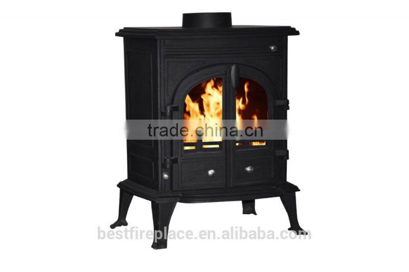Contemporary Wood Burning Stove with back bolier