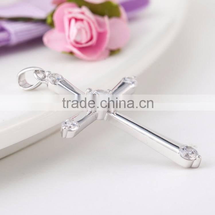Sterling silver cross charm pendants