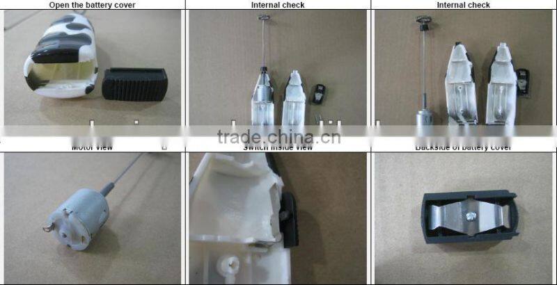 Easy,Safe,Quick! Handheld mini coffee & milk mixer with battery