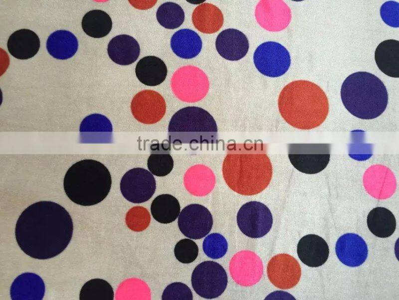ks velvet fabric graphic design for colorful blouse girls garment