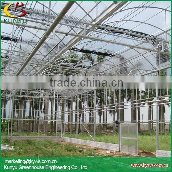 Multi-span polycarbonate greenhouse commercial greenhouse for sale