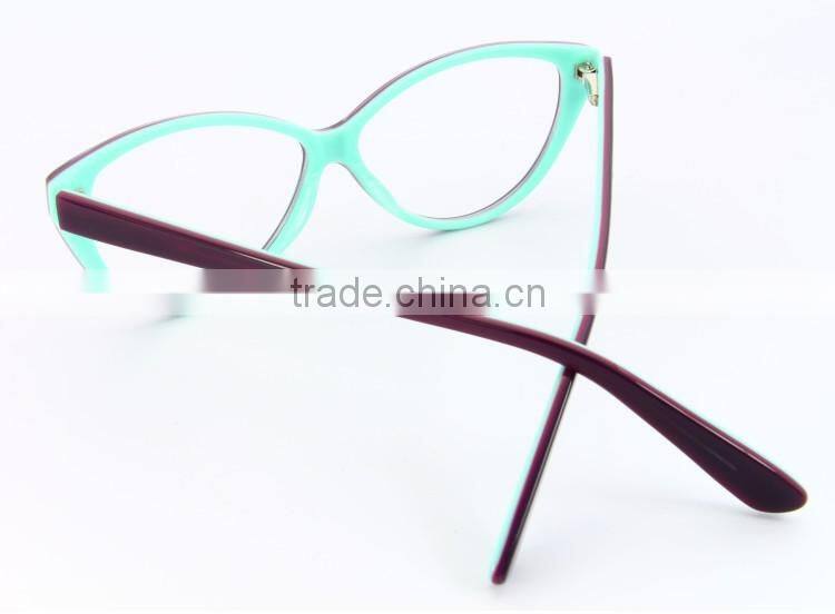 Purple Cat Eye Acetate New Model Optical Frame