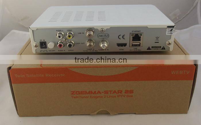 Enigma2 Zgemma Star 2s HD satellite tv receiver Linux OS with internet connection with 2-3 days fast shipping