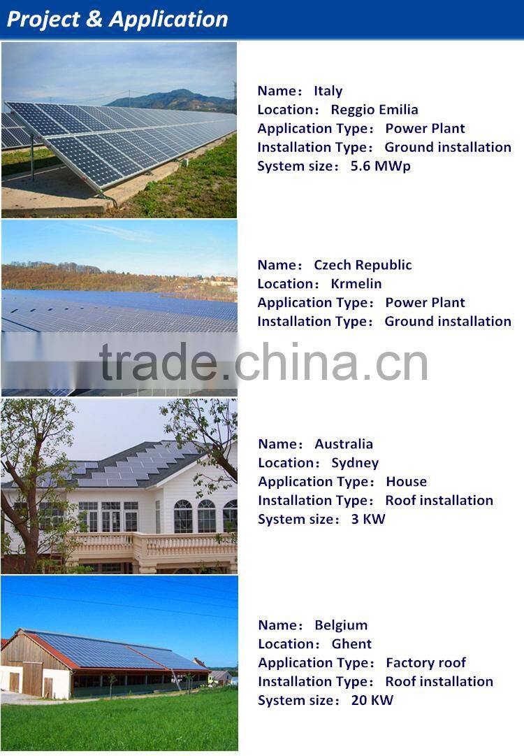TUV IEC CE 260Wp PV Polycrystalline solar panel