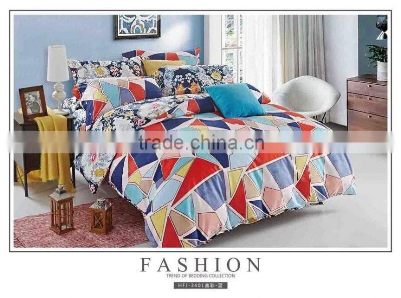 Colorful Patten Bedding Set (4 or 6 Piece Bed in a Bag)factory for bedding set