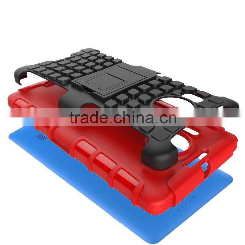 Cell phone accessory 2 In 1 Pattern Silicone and PC Rugged Hybrid 2-in-1 protective case for nokia lumia 950 xl china suppliers