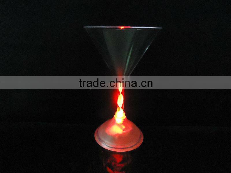 cheapest light up martini glass ,led flashing cup