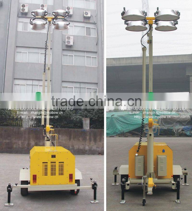 diesel generator led tower warning light,portable light tower