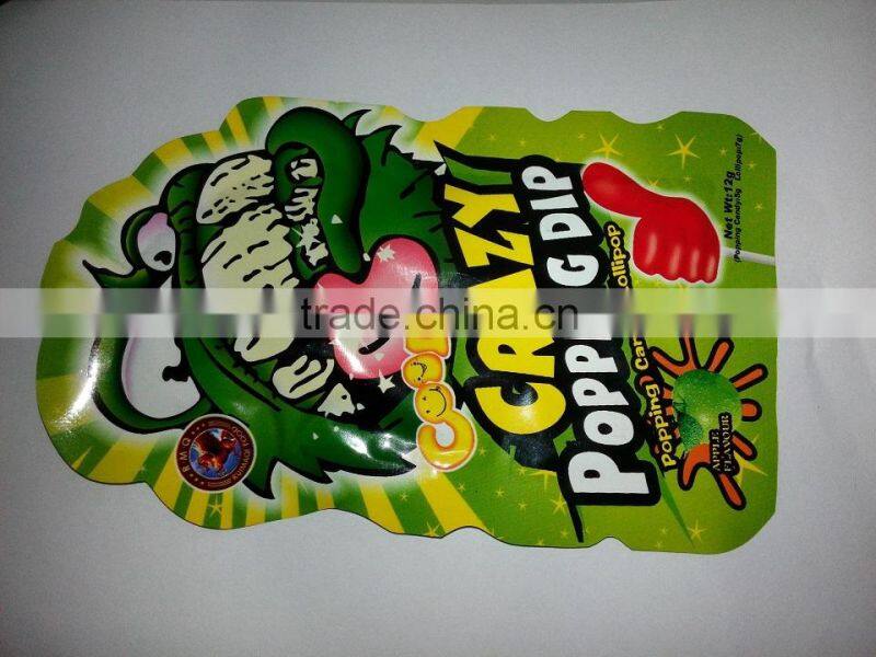 popping candy with lollipop 10g lolly dipper + 5g popping candy