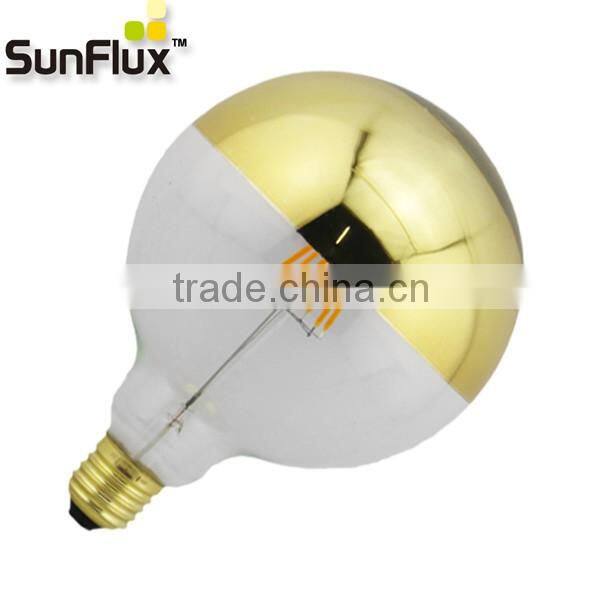 flicker free gold g125 led filament bulb 2700K