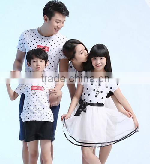 Fashion Polka Dot Pattern Family Clothing Factory Selling Boutique Shop Hot Mommy And Me Dress