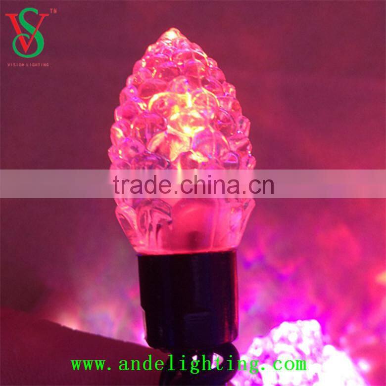 New LED pinecone String ball Light waterproof outdoor light RGB