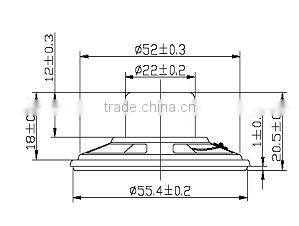 square speaker paper cone