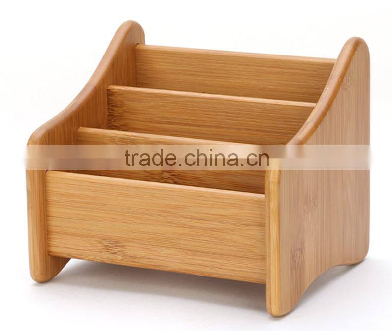 Bamboo Remote Control Sundries Bamboo Storage Box & Bin