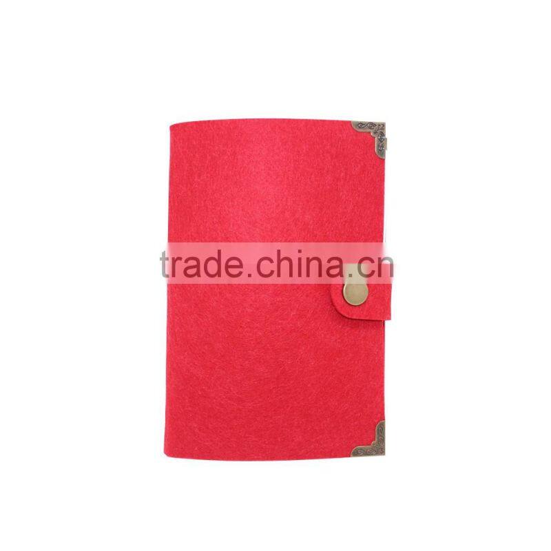 Cheap spiral notebooks felt journal from Guangdong leather factory