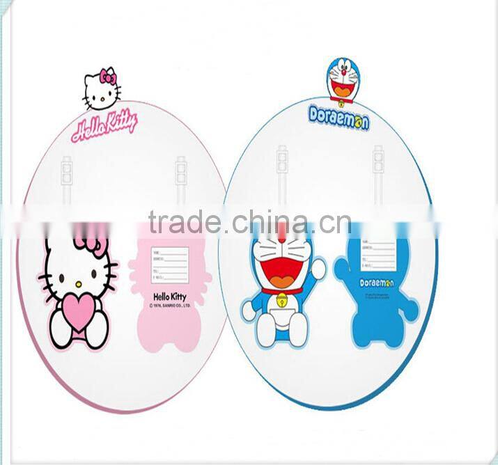 Cartoon Design Trolly Luggage Tag Wholesale/Handbag Soft Pvc Hang Tag Label/Promotional Gift Suitcase Name Tag
