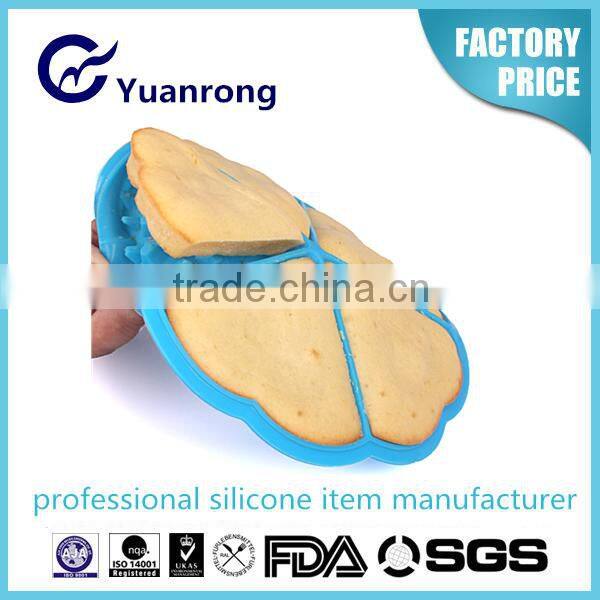 Eco-friendly Non-stick Home Bakeware Silicone Waffle Mould Cake Pan