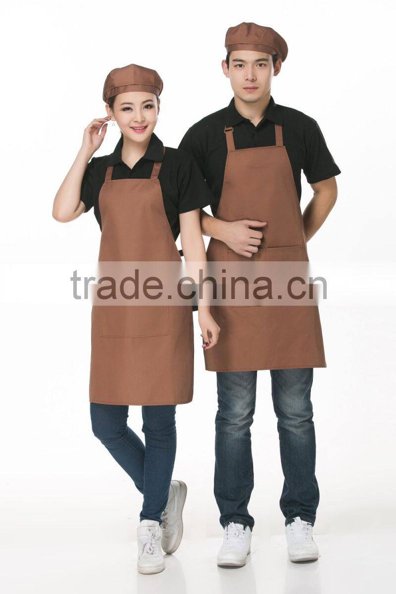 Latest Restaurant Hotel french Bib adjustable Chef Apron uniform