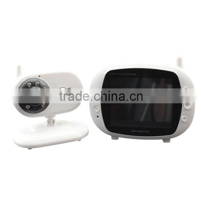 Baby Monitoring 3.5 Inch 2.4g Digital RF modulation LCD Screen Baby monitor with Night Vision
