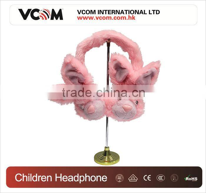 2015 VCOM Winter Earmuff Plush Warm Headphone with Factory Price