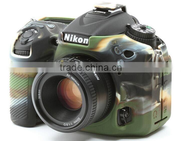 Custom design silicone rubber camera cover case for Nikon D7100 7200 with different colors