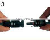 Solar panel electrical connector