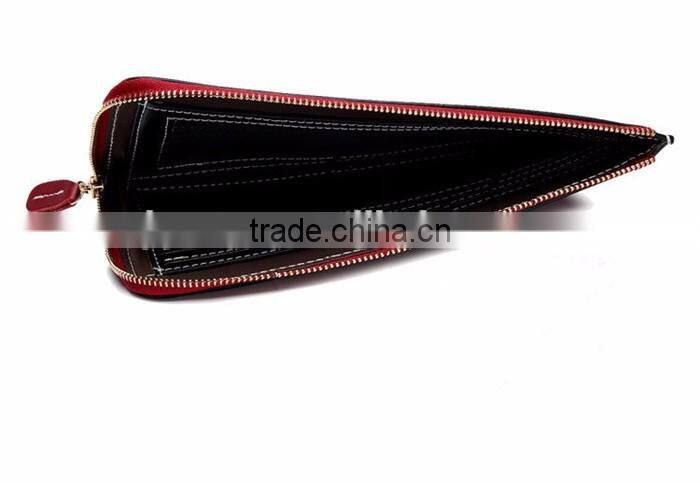 Fashionable Women Wallet 2015 Custom Leather Zipper Funny Wallet