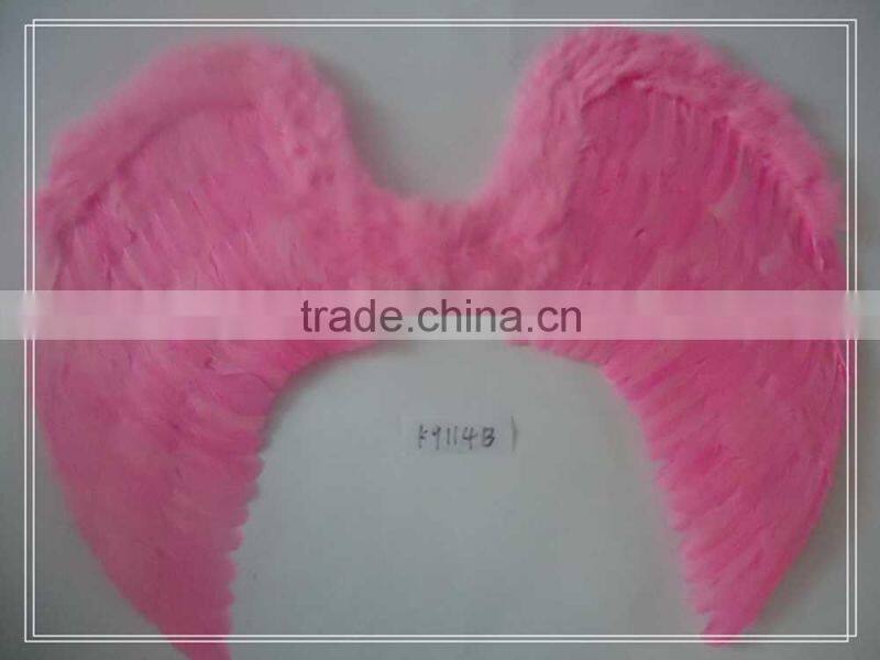 Large pink Feather Halloween Angel Wings