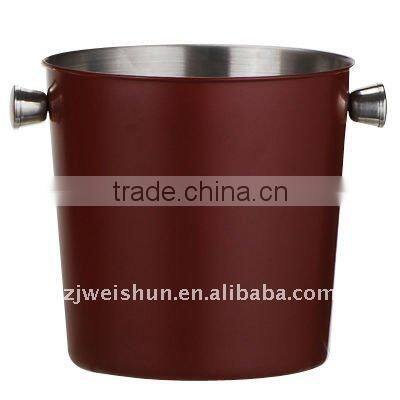 colorful round stainless steel ice bucket