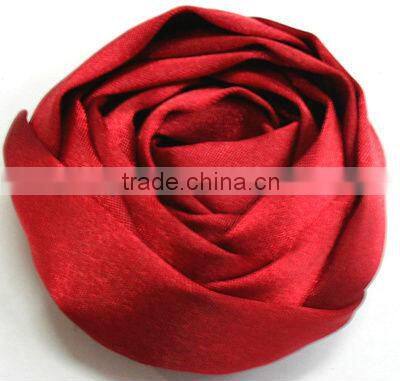 Red Handmade Satin Flower