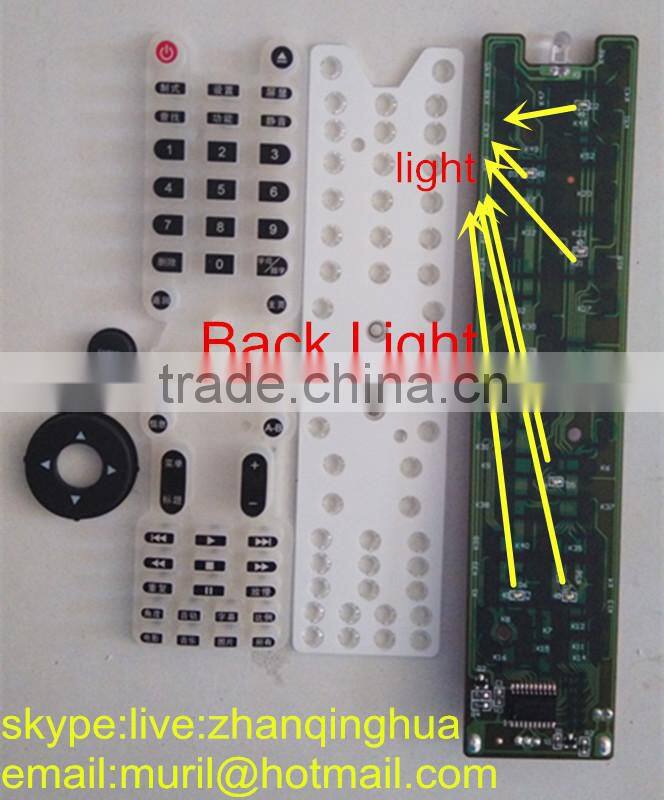 High Quality Black 49 Keys IR Remote Control for CHKQ 3218DS-HD lcd/led tv