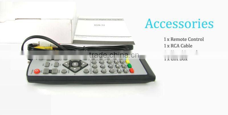 Metal Housing Full HD 1080P 220mm DVB-T2 Terrestrial TV Receiver with Digital LED Display