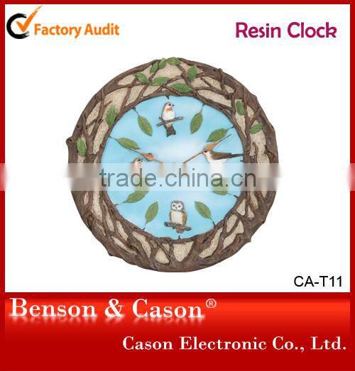 Polyresin Quartz Analog Wall Clocks