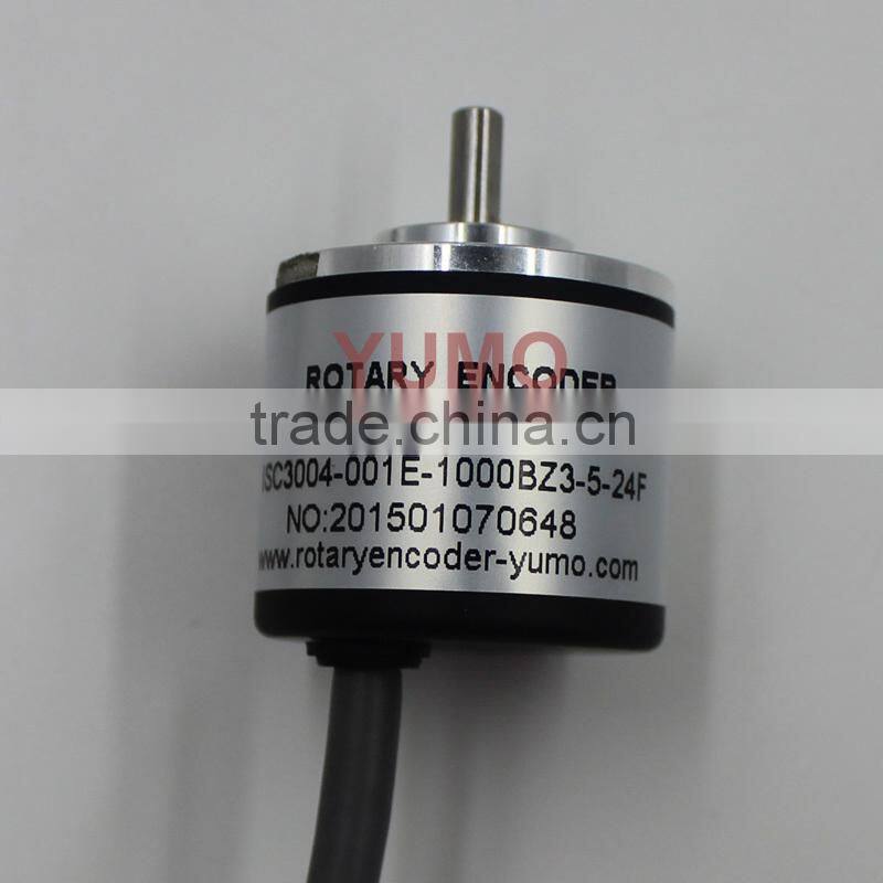 ok YUMO ISC3004 diameter 30mm 1000 pulse A B Z phase mini solid shaft price incremental rotary encoder
