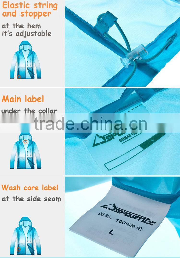 women water resistant foldable windbreaker