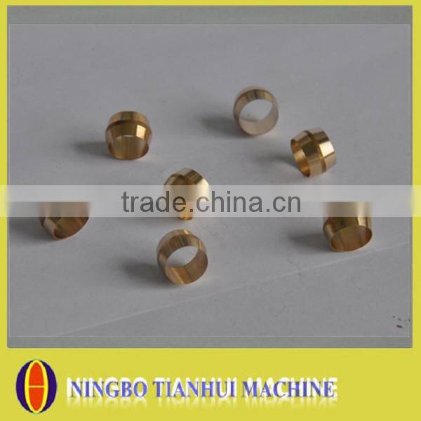 CNC turning machining copper pipe fitting