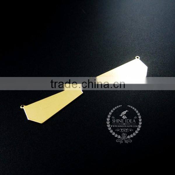 30.5*14mm raw brass flat pendant charm DIY pendant charm earrings chandelier jewelry findings 1800159