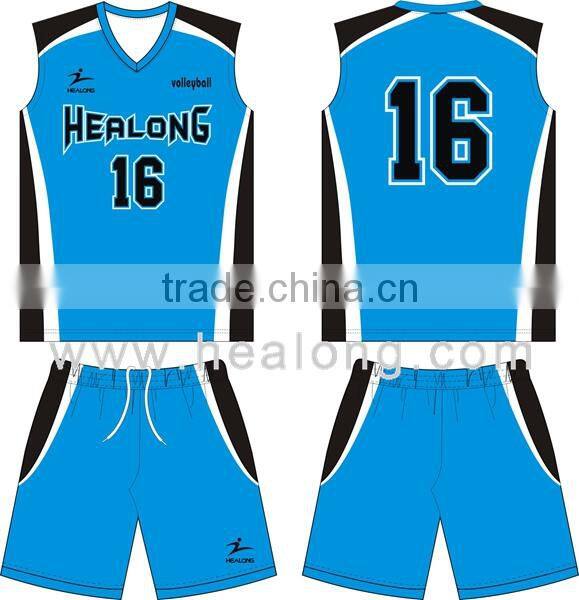 fast delivery plain color volleyball uniform designs