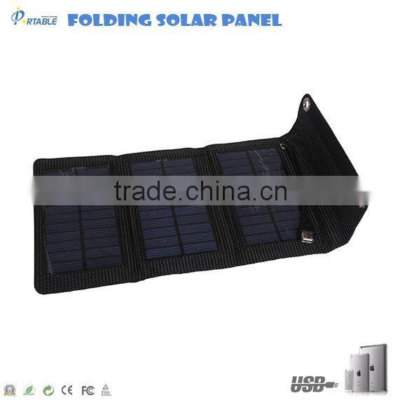 Waterproof 5W folding solar panel charger for hiking