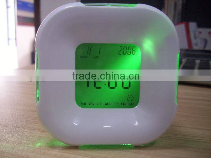 Mini transparent body lcd digital clock
