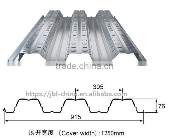 High-speed structural floor deck roll forming machinery Galvanized Sheet Floor Deck roll forming Machine