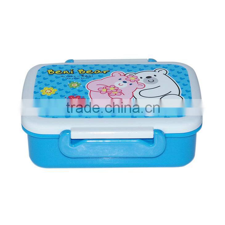 Middle size plastic divider lunch box