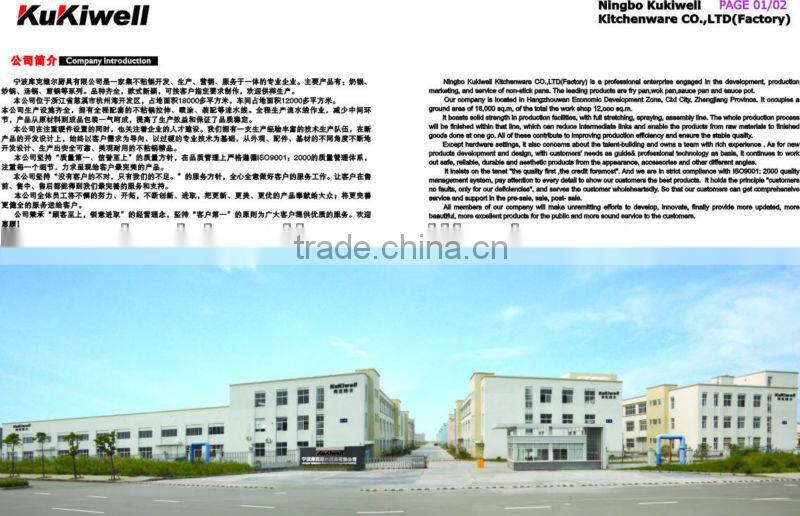 aluminum transfer printing non-stick wok pan