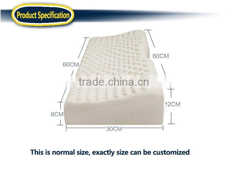 Natural Latex Wave Pillow with Massage Point Good for Head Massage